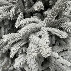 Sapin de Noël glacé Robin® - blanc : 40/60 cm buché